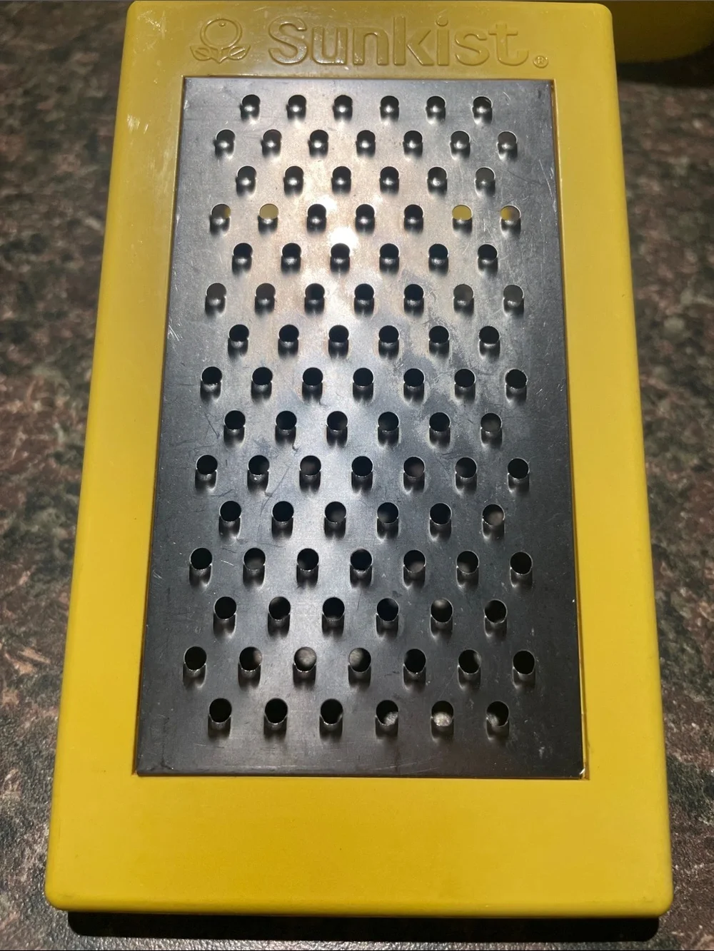 Sunkist Vintage Yellow Handheld Grater - Metal Blade